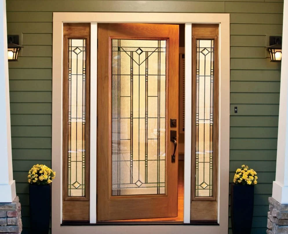 entry-doors-jacksonville-RIVW7946 RIVW7946 entry door installed by Jacksonville Doors & Windows, showcasing a contemporary, decorative glass design.