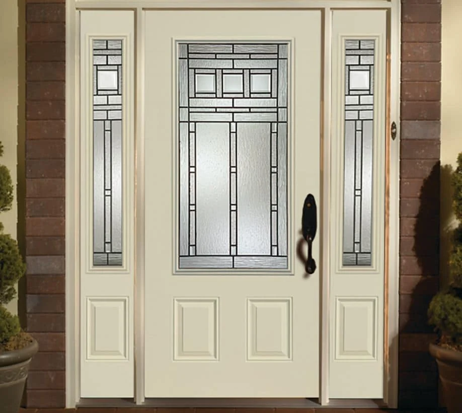 entry-doors-jacksonville-VINC4563 VINC4563 entry door installed by Jacksonville Doors & Windows, showcasing an elegant decorative glass design.