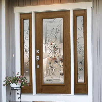 odl-renewed-impressions-1 ODL Renewed Impressions glass installed by Jacksonville Doors & Windows, featuring a refined pattern for an elegant entry door.