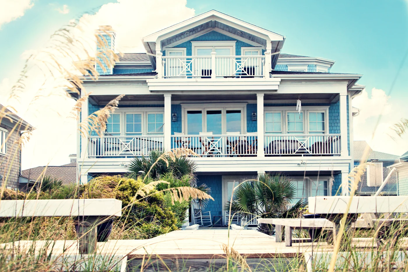 Large beach house with new windows