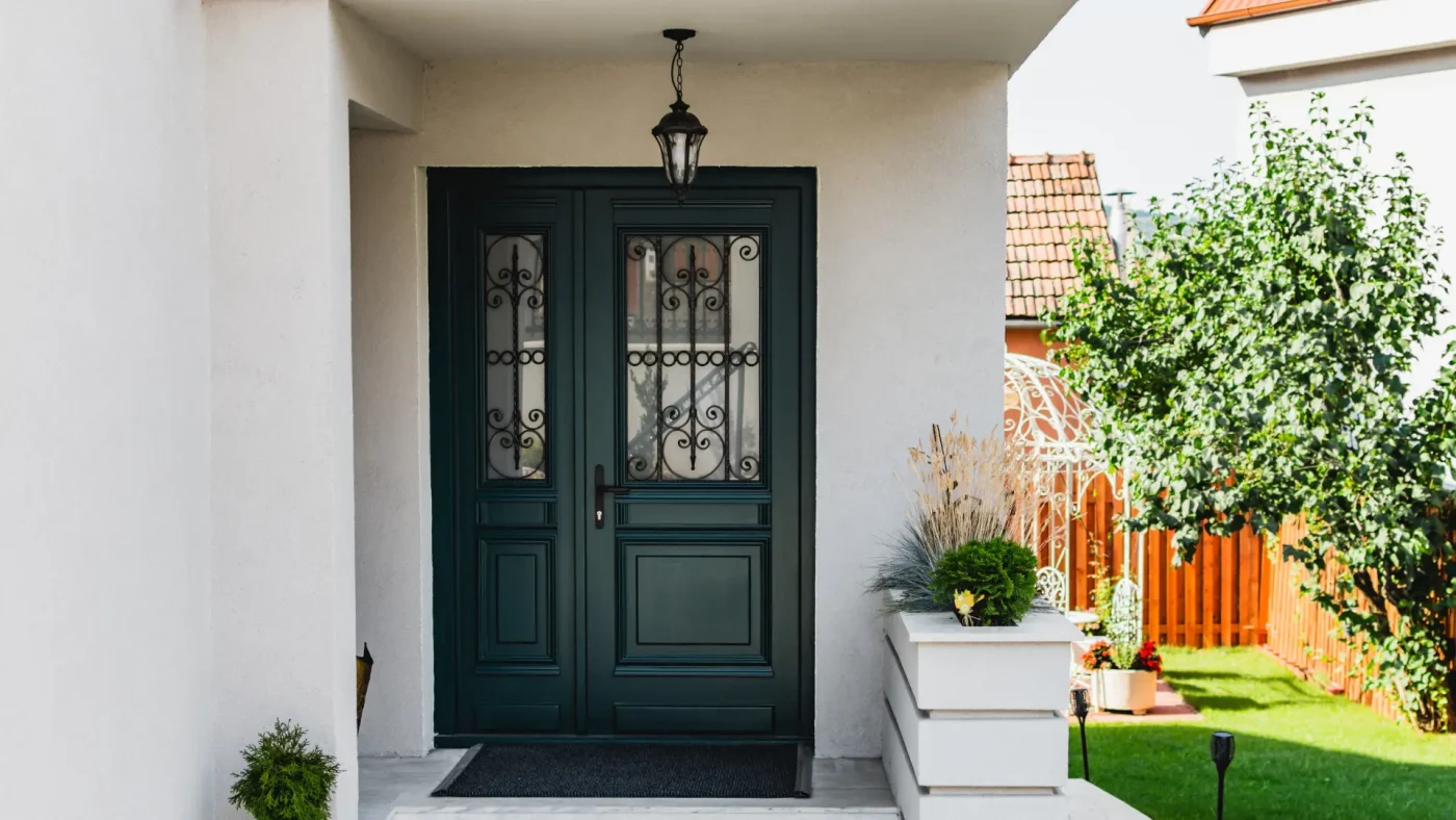 Beautiful black iron and glass entry door in Jacksonville, Fl Beautiful black iron and glass entry door in Jacksonville, Fl