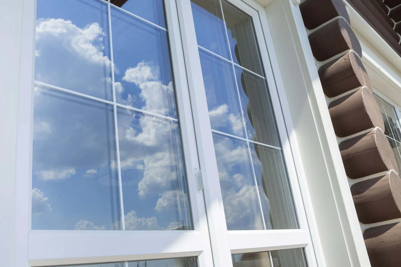 Close-up view of gorgeous windows in home