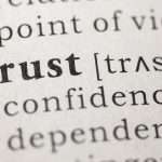 A dictionary entry for the word “Trust.”