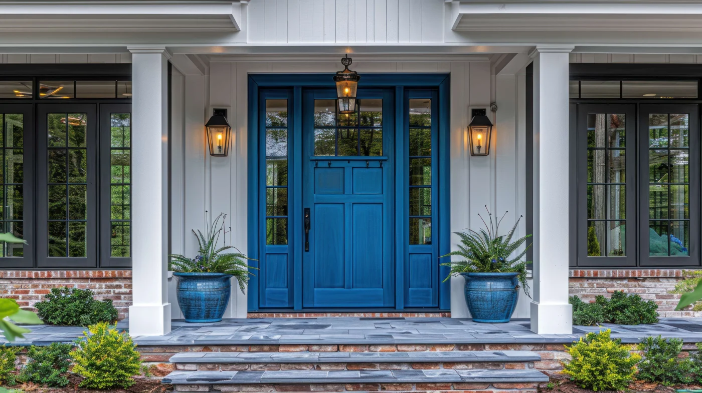 Blue Door Entrance Blue Door Entrance